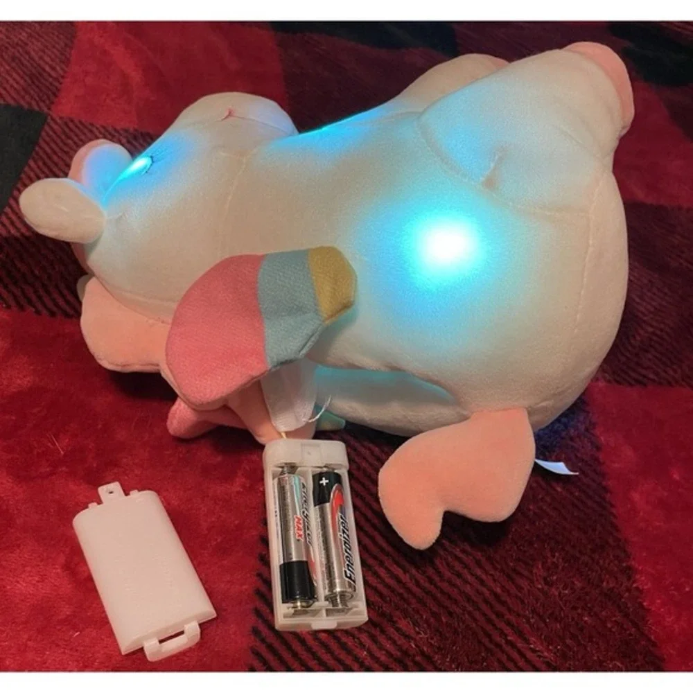 White Pink Unicorn Plush‎ Stuffed Animal With Color Changing Lights